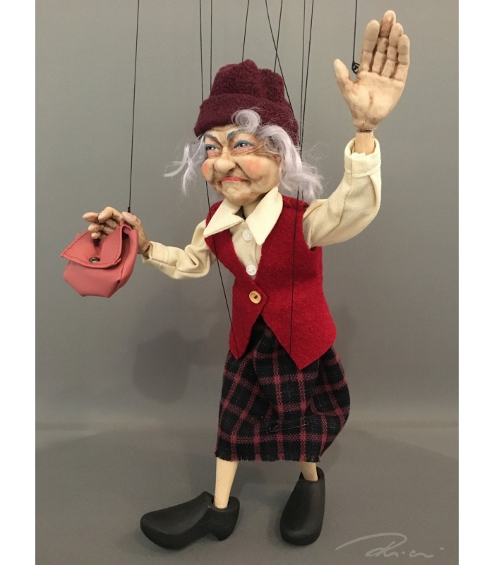 Fanny Old Lady Marionette Puppet